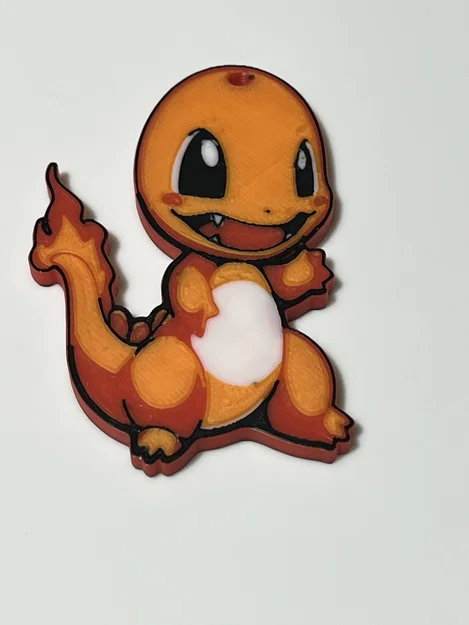 Móc khóa Charmander 3D - Mẫu thiết kế Pokemon dễ thương - Image 1