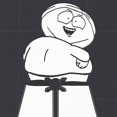 Kẹp túi bánh mì hình Eric Cartman (South Park) - File in 3D