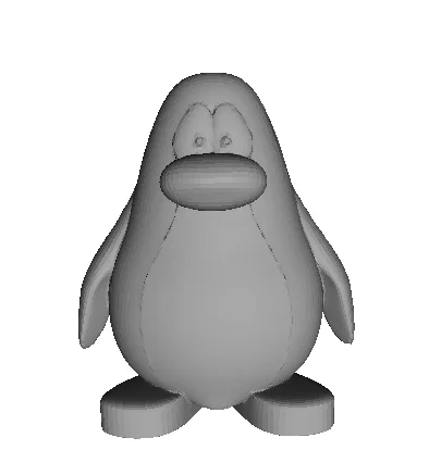 Mô hình chú chim cánh cụt Club Penguin dễ thương dùng in 3D - Image 1