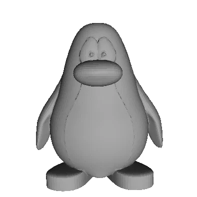 Mô hình chú chim cánh cụt Club Penguin dễ thương dùng in 3D