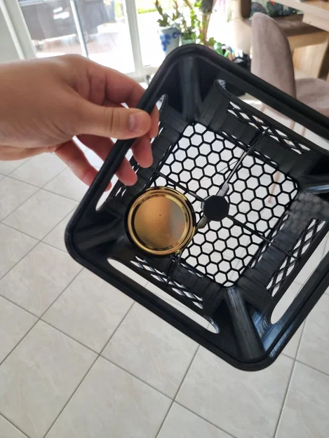 Tay xách mật ong 8 hũ kèm emblem gỗ (Honey carrier 8-pack) - Image 3