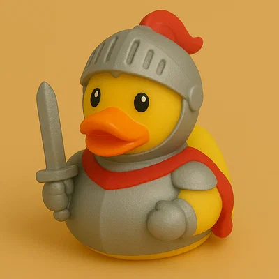 Mô hình Knight Duck - Chú Vịt Hiệp Sĩ Dễ Thương In 3D