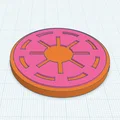 Mô hình đồng xu Galactic Republic 3D (Star Wars Prop) - Thumbnail 1