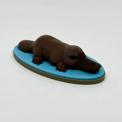 Platypus – Tượng thú mỏ vịt realistic pre-painted (kèm đế tùy chọn)