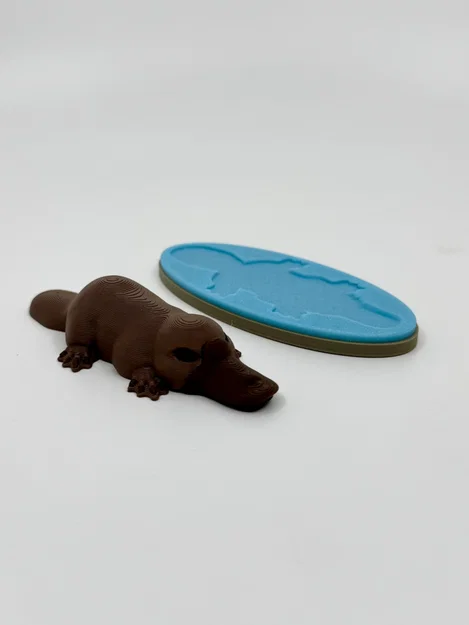 Platypus – Tượng thú mỏ vịt realistic pre-painted (kèm đế tùy chọn) - Image 2