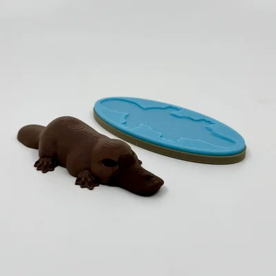 Platypus – Tượng thú mỏ vịt realistic pre-painted (kèm đế tùy chọn)
