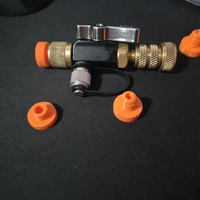 Nắp flare 45° kèm nắp vặn vân nhám (45 flare cap w textured twist cap)