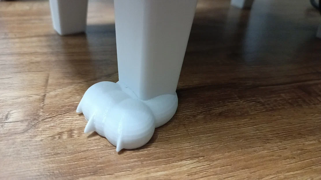 Đế chân mèo 3D dễ thương cho chân màn hình và thùng máy PC - Image 1