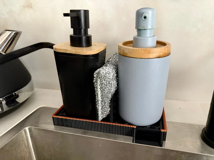 Khay đựng dụng cụ rửa chén, bọt biển và khăn lau tiện ích - Image 3