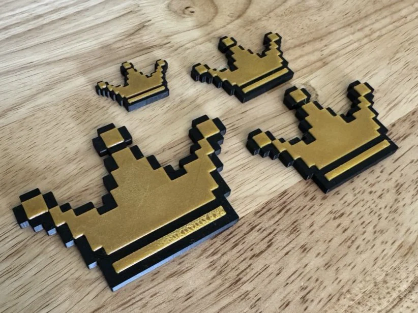 Vương Miện 8-Bit - Nam Châm Tủ Lạnh (Hot-Swap, Nhiều Màu) - Image 1