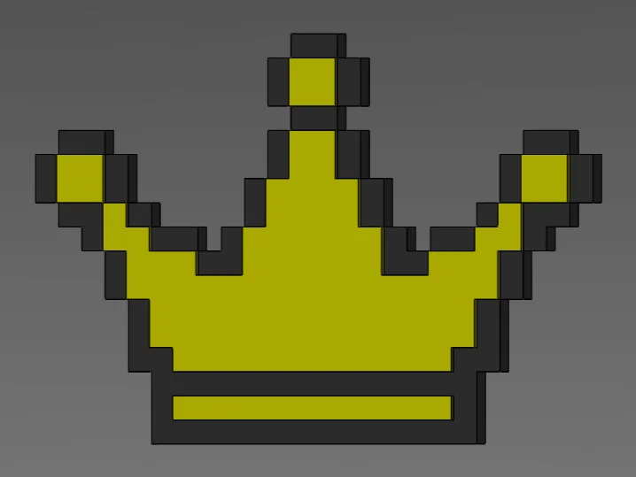Vương Miện 8-Bit - Nam Châm Tủ Lạnh (Hot-Swap, Nhiều Màu) - Image 2
