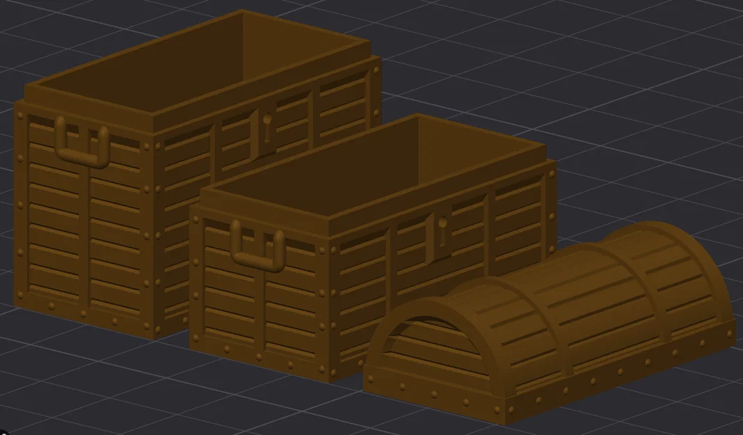 Mô hình rương kho báu 3D (Treasure Chest) cho Board Game - Image 3