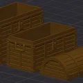 Mô hình rương kho báu 3D (Treasure Chest) cho Board Game - Thumbnail 3