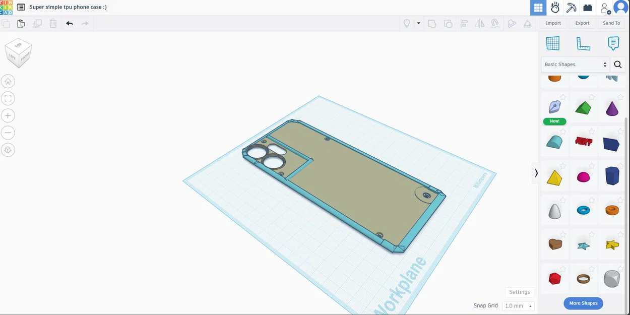 Mẫu in 3D ốp lưng đơn giản cho điện thoại CMF Phone 2 Pro - Image 1