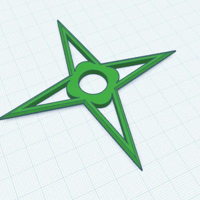 Phi tiêu Shuriken in 3D: Thiết kế siêu tốc trong 20 phút