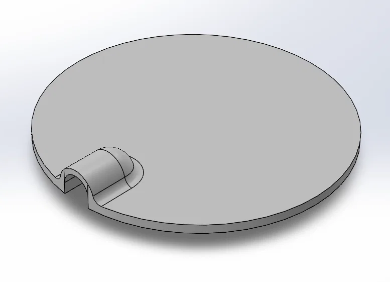Nắp đậy hộp điện tròn 101mm có lỗ đi dây in 3D - Image 1