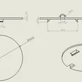 Nắp đậy hộp điện tròn 101mm có lỗ đi dây in 3D - Thumbnail 2