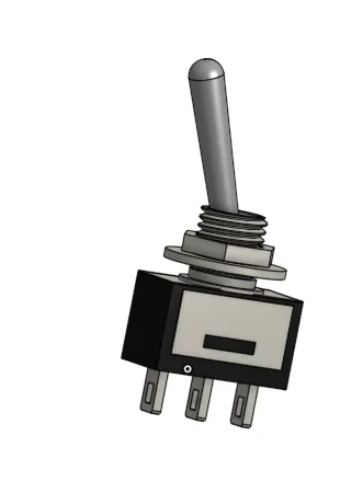 Mô hình 3D công tắc gạt (Toggle Switch) chi tiết cho thiết kế kỹ thuật - Image 1