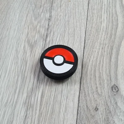 Phụ kiện trang trí Crocs hình Pokeball in 3D độc đáo