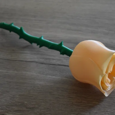 Thân cây hoa hồng 3D cứng cáp - Thiết kế tối ưu cho in ấn