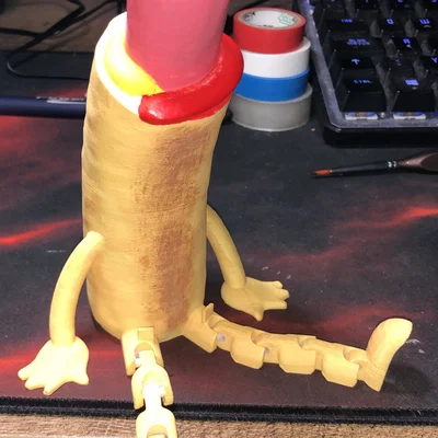 Mô hình xúc xích Séc Articulated Czech Hotdog in 3D vui nhộn