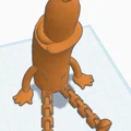 Mô hình xúc xích Séc Articulated Czech Hotdog in 3D vui nhộn - Thumbnail 3