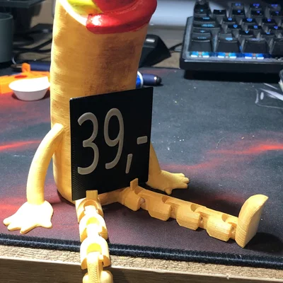 Mô hình xúc xích Séc Articulated Czech Hotdog in 3D vui nhộn