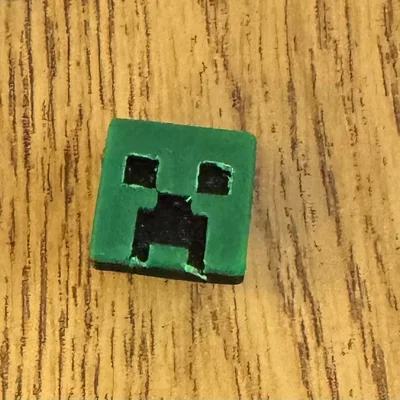 Mô hình Creeper Croc Charm trang trí dép siêu đáng yêu cho fan Minecraft