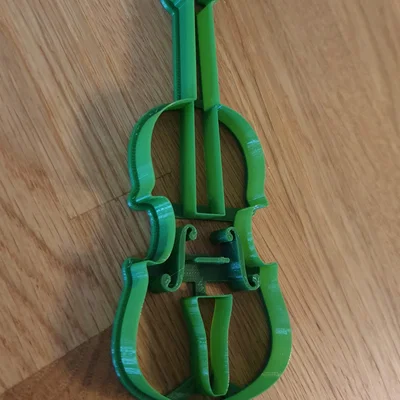 Khuôn cắt bánh quy hình đàn Violin độc đáo cho tiệc âm nhạc