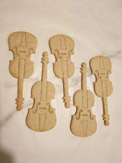 Khuôn cắt bánh quy hình đàn Violin độc đáo cho tiệc âm nhạc - Image 2