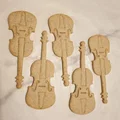 Khuôn cắt bánh quy hình đàn Violin độc đáo cho tiệc âm nhạc - Thumbnail 2