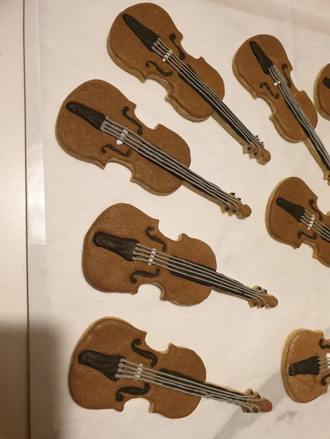 Khuôn cắt bánh quy hình đàn Violin độc đáo cho tiệc âm nhạc - Image 3