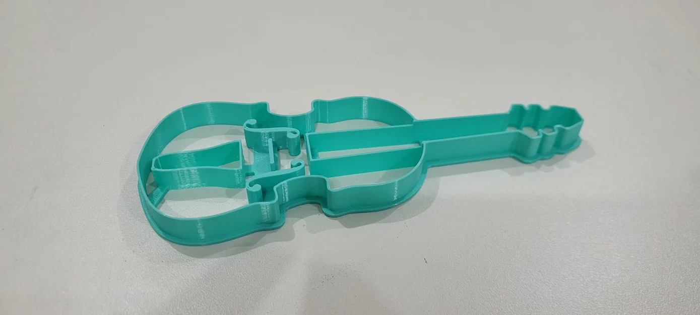 Khuôn cắt bánh quy hình đàn Violin (Violin Cookie Cutter - Thicker) - Image 1