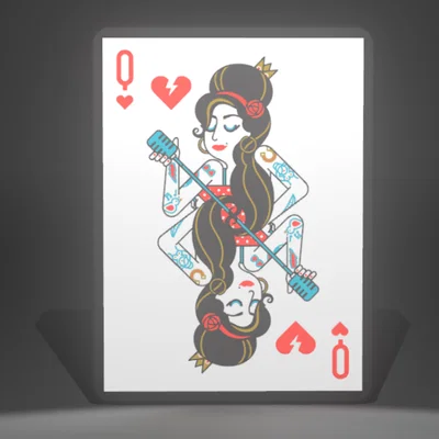 LightBox Nữ Hoàng Trái Tim – Lá bài poker lấy cảm hứng Amy Winehouse