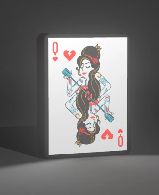 LightBox Nữ Hoàng Trái Tim – Lá bài poker lấy cảm hứng Amy Winehouse - Image 3