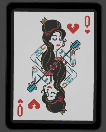 LightBox Nữ Hoàng Trái Tim – Lá bài poker lấy cảm hứng Amy Winehouse - Image 4