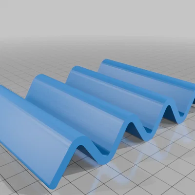 Khay Đựng Xà Phòng Hình Gợn Sóng Tối Giản In 3D Độc Đáo