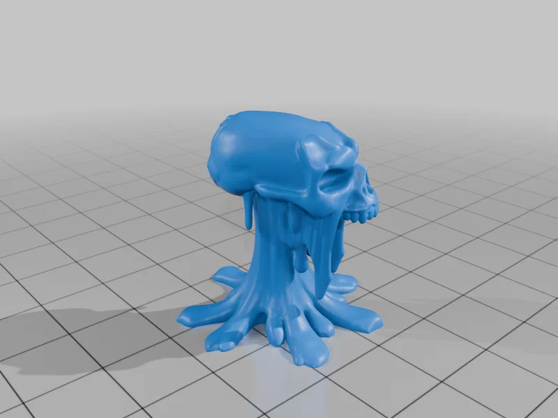 Mô hình đầu lâu slime chảy 28mm cho game D&D - File in 3D STL - Image 2