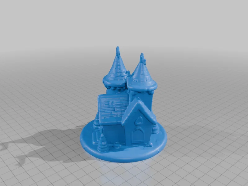 Mô hình lâu đài mùa đông trang trí Fairy Garden in 3D tuyệt đẹp - Image 2