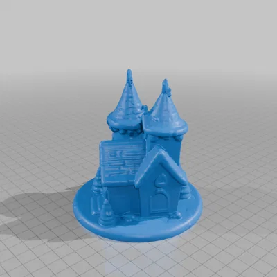 Mô hình lâu đài mùa đông trang trí Fairy Garden in 3D tuyệt đẹp