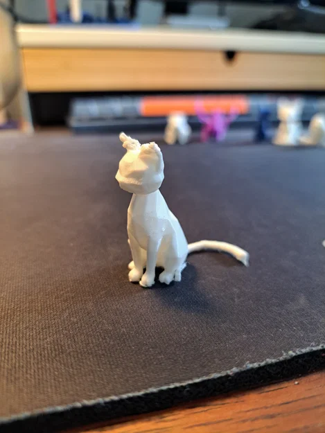 Mèo Low-Poly – Tượng Mô Hình In 3D - Image 2