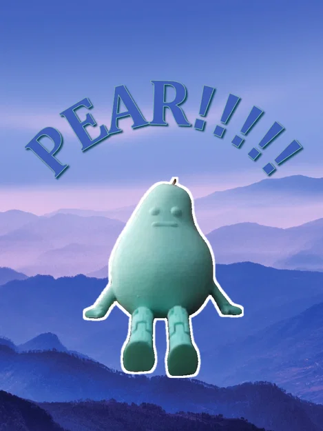 Mô hình 3D Pear Buddy - Người bạn quả lê siêu đáng yêu - Image 1