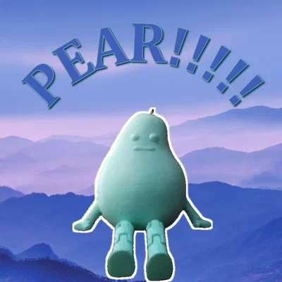 Mô hình 3D Pear Buddy - Người bạn quả lê siêu đáng yêu