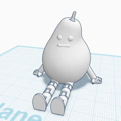 Mô hình 3D Pear Buddy - Người bạn quả lê siêu đáng yêu