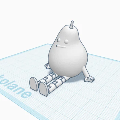 Mô hình 3D Pear Buddy - Người bạn quả lê siêu đáng yêu
