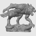 Mô hình Người Sói (Werewolf) 10cm - Quái vật cho Dungeons & Dragons - Thumbnail 2