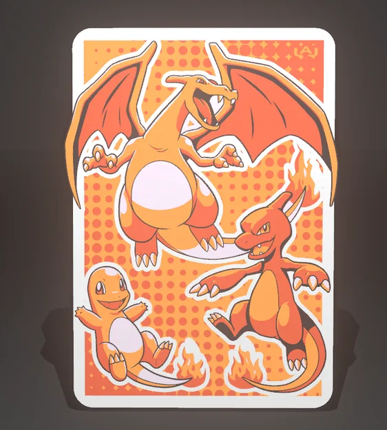 LED Panel Tiến Hoá Charmander – Pokémon Lửa Retro Rực Sáng - Image 1