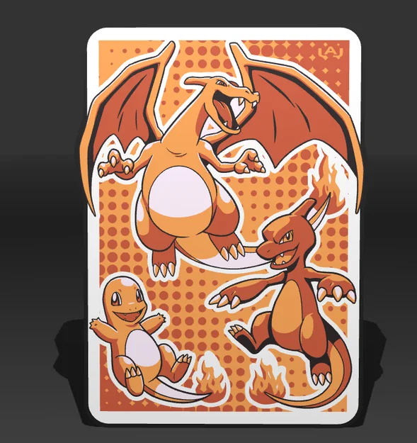 LED Panel Tiến Hoá Charmander – Pokémon Lửa Retro Rực Sáng - Image 4