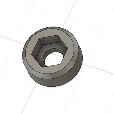 Mô hình đai ốc M5 (M5 nuts ex) chuẩn cho in 3D