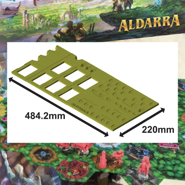 Bảng Người Chơi Aldarra (cho bàn in 220×220mm trở lên) - Image 1